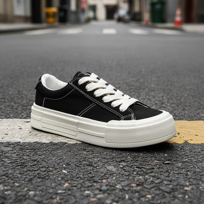 Women’s Canvas Platform Skate Shoes — Casual & Sporty Lifted Sneakers FitiqueFit