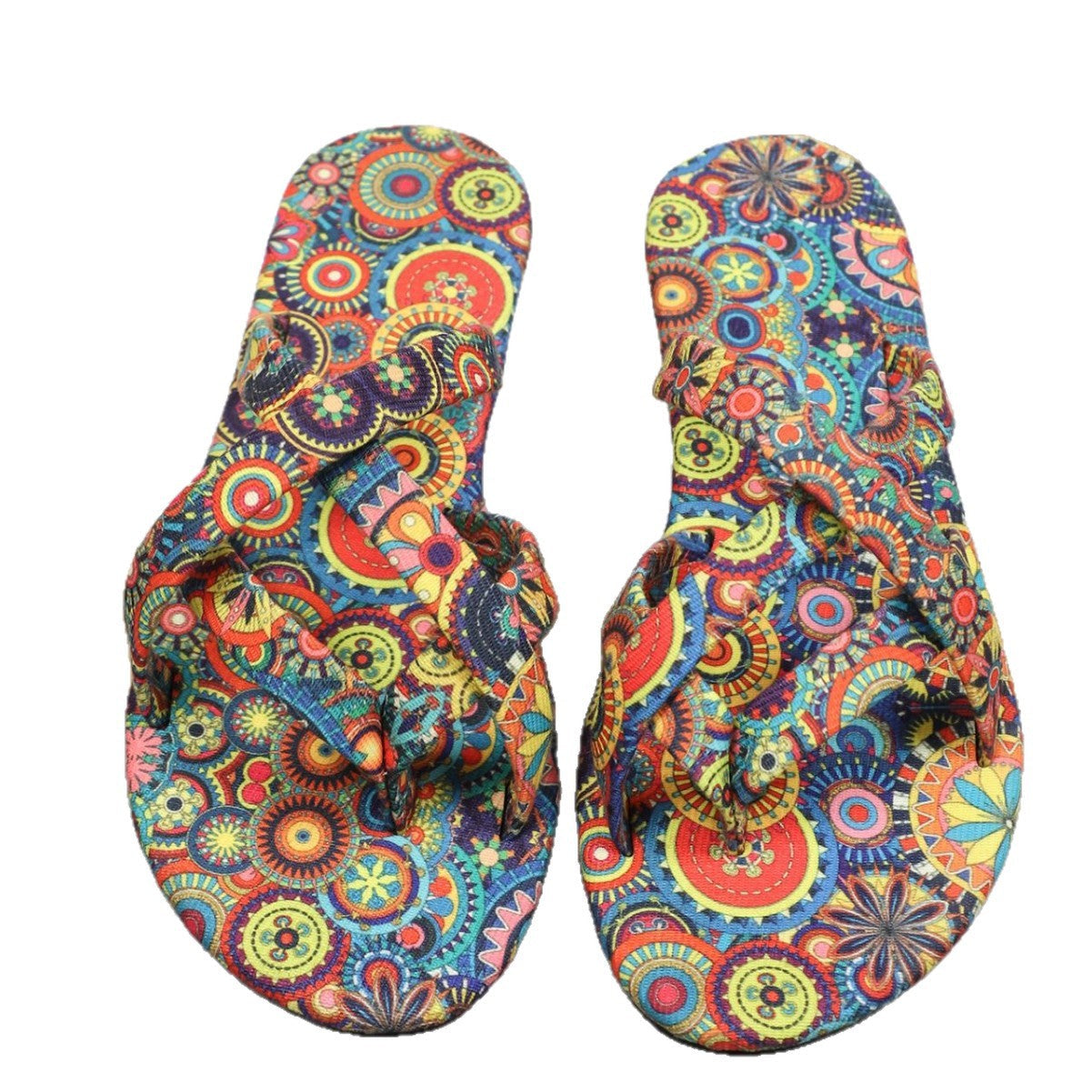 Women’s Boho Flat Printed Slippers FitiqueFit