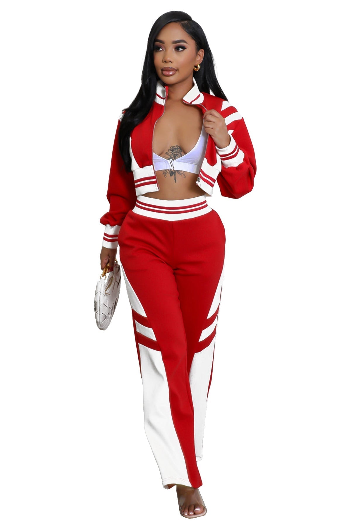 WOMEN FASHION CASUAL TWO PIECE PANT SET BY CLAUDE