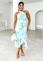 Floral Elegant Tied Dress Grayceful LLC