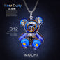 Creative Cyberpunk Duffy Bear Couple Necklace Sweatshirt Pendant
