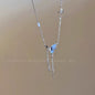 Titanium steel pearl clavicle necklace