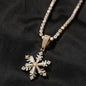 Winter rotating snowflake luminous oil drop pendant