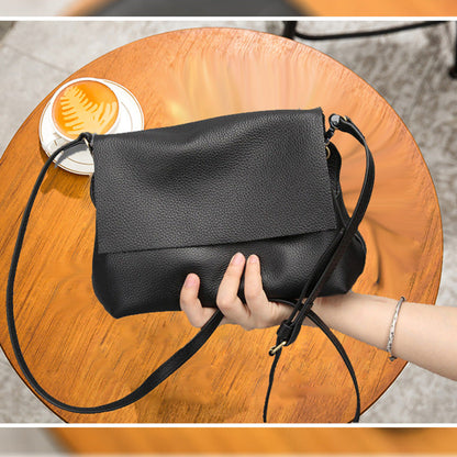 Women's Genuine Leather Simple Fashion Street Cowhide Shoulder Bags Rirati
