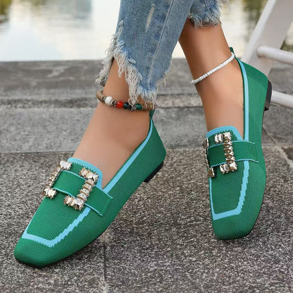 Vintage Suede Round-Toe Gommino Loafers — Women’s Driving Style FitiqueFit