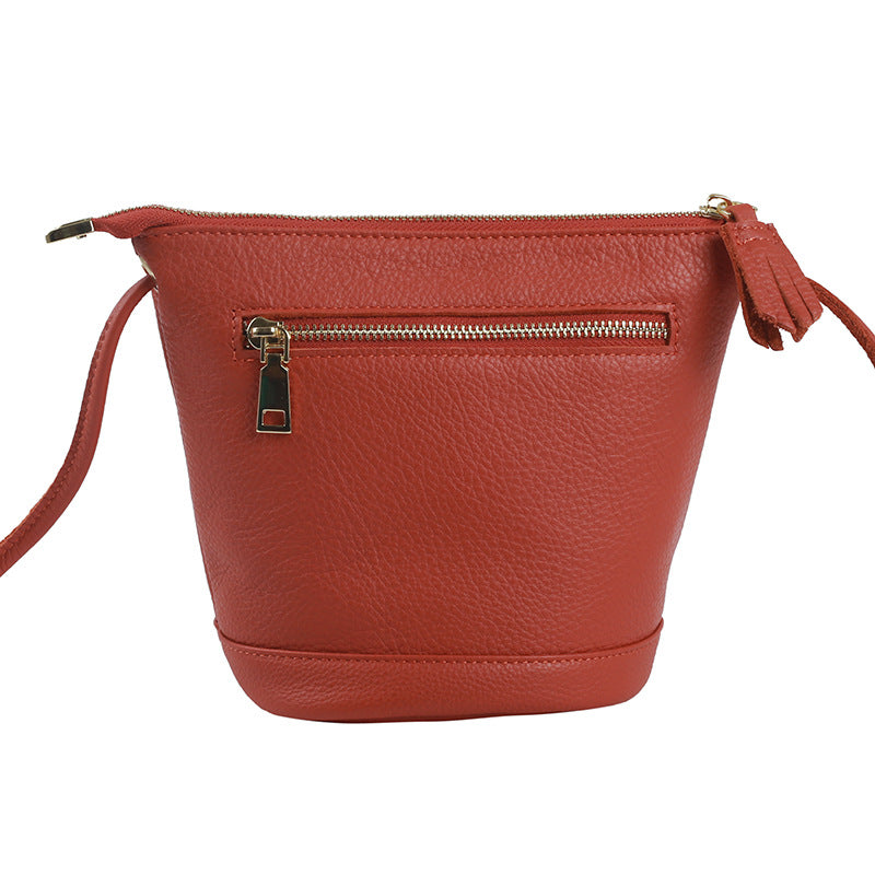 Handmade Simple Fashion Top Layer Leather Shoulder Bags Rirati