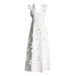 High-grade Stitching Three-dimensional Flower Sling Dress FitiqueFit