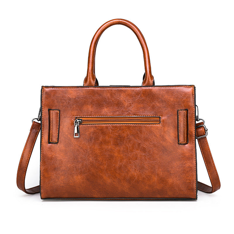 Women's Pretty Letter Pattern Portable Embossed Shoulder Bags Rirati