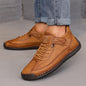 Women’s Color Matching Leather Boots FitiqueFit