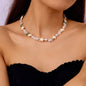 starfish necklace pearl multi-layer stacking necklace