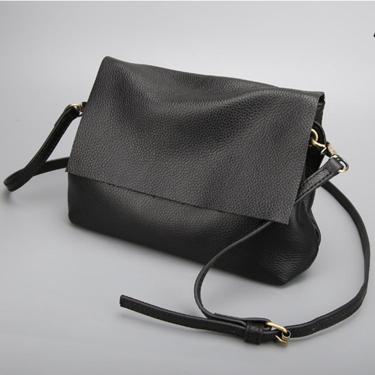 Women's Genuine Leather Simple Fashion Street Cowhide Shoulder Bags Rirati