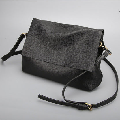 Women's Genuine Leather Simple Fashion Street Cowhide Shoulder Bags Rirati