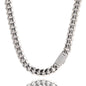 Hip-hop zircon stainless steel zircon necklace