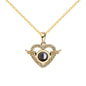 Customized Angel Projection Necklace with Diamonds