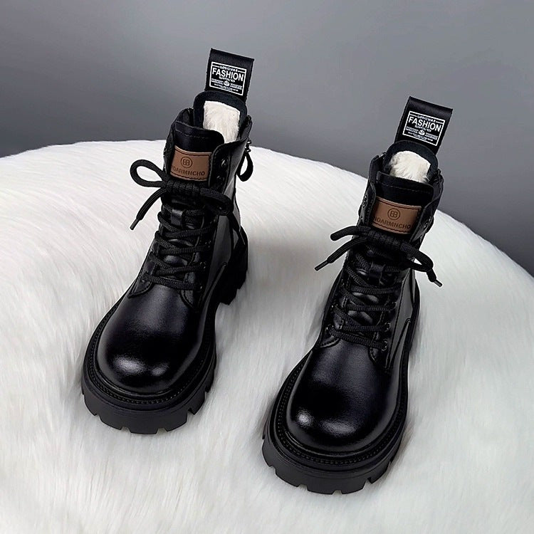 Fur Integrated Thick Bottom Winter Boots FitiqueFit