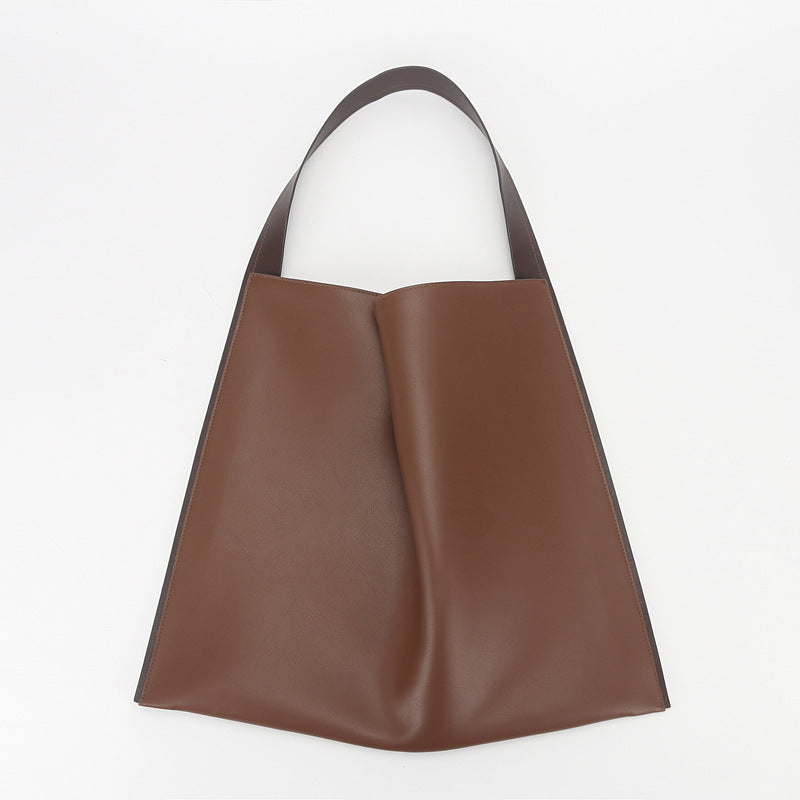 Women's Genuine Leather Korean Style Simple Fashion Shoulder Bags Rirati