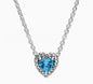 925 Silver Color Diamond Necklace