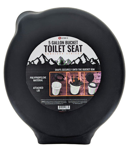 Toilet Seat Bucket Lid - 5 Gallon quakekits.com