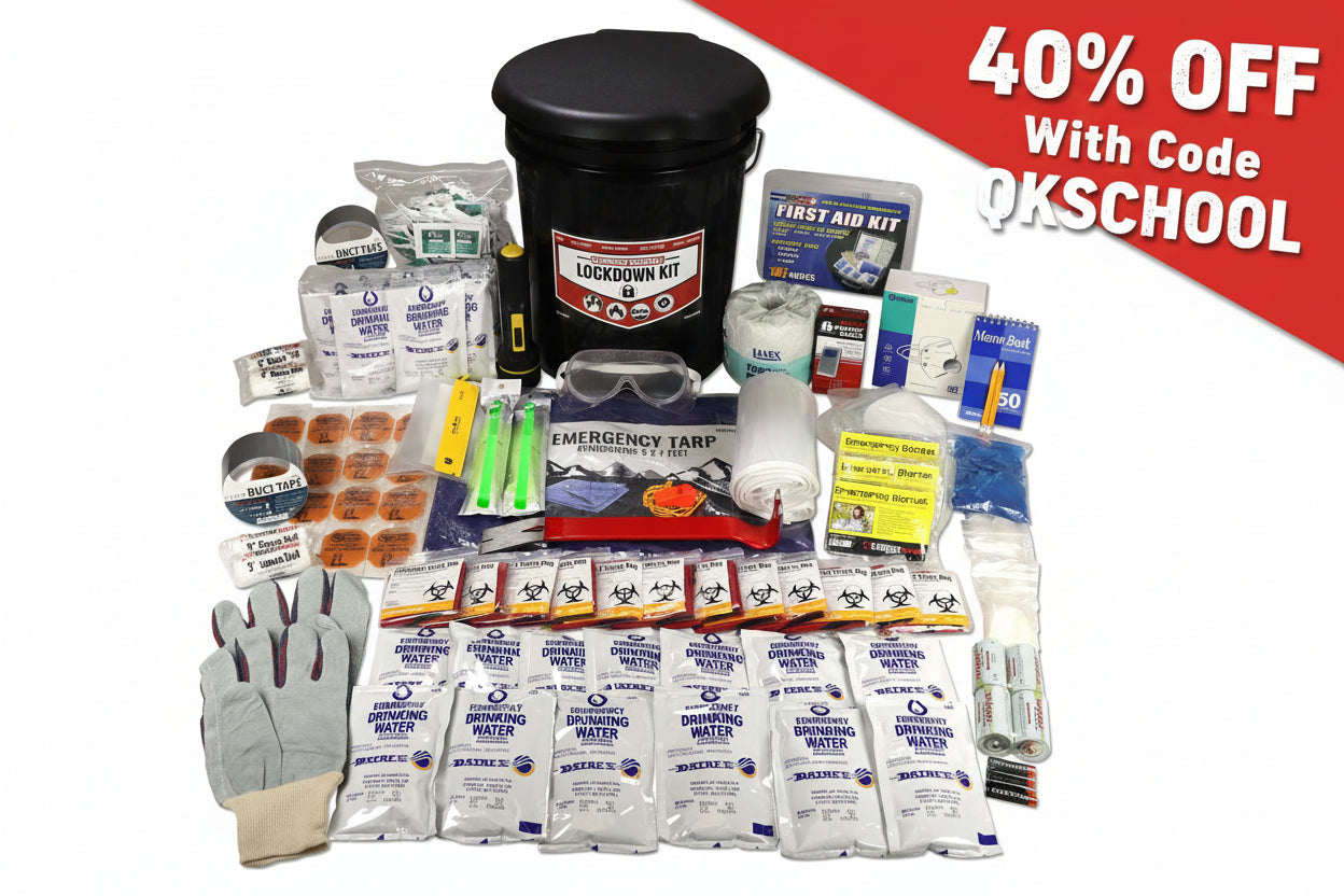 Student Classroom Emergency Lockdown Kit, 25 Students quakekits.com