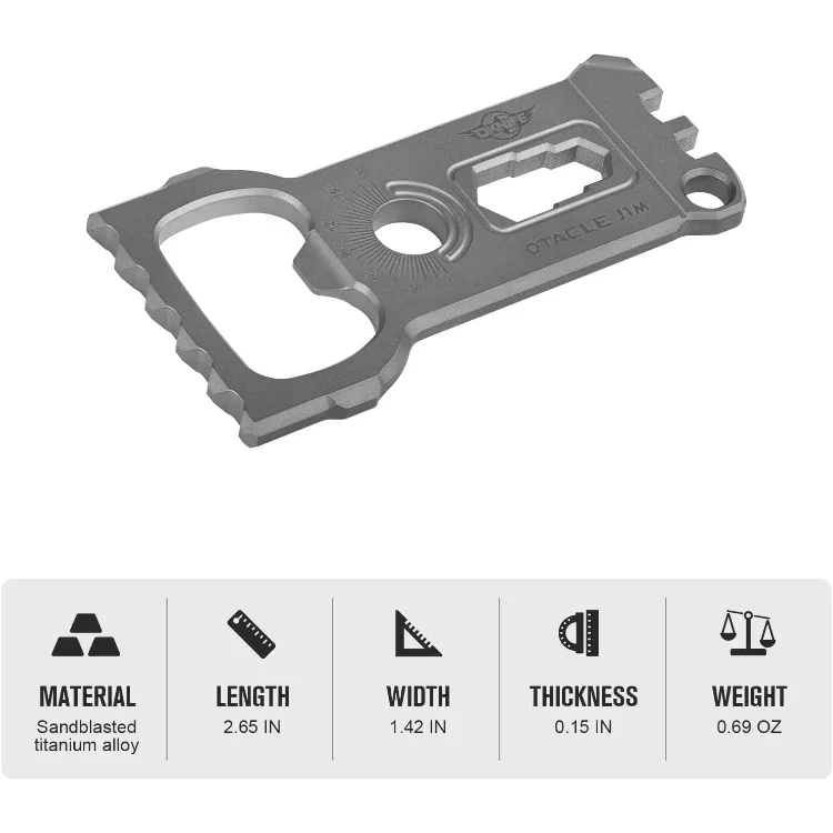 OKNIFE OTACLEJ1M Otacle J1M Titanium EDC Multi Tool VM Hardware