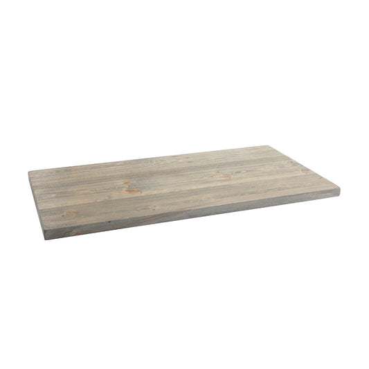 RESTORE Riverstone Grey Solid Wood Coffee Tabletop PIPE DECOR