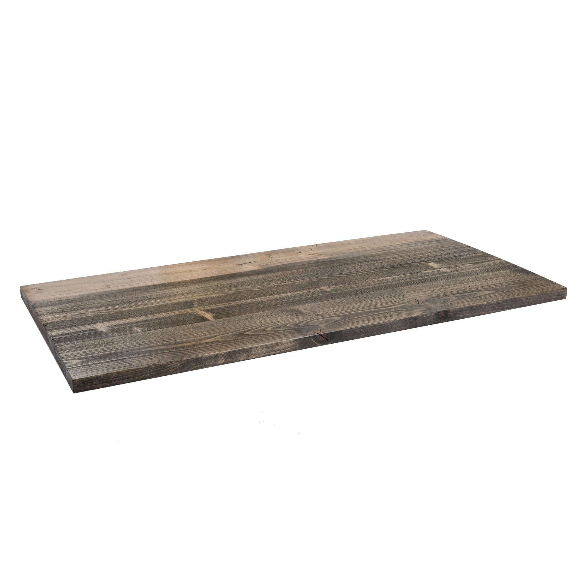 RESTORE Boulder Black Solid Wood Desk Tabletop PIPE DECOR