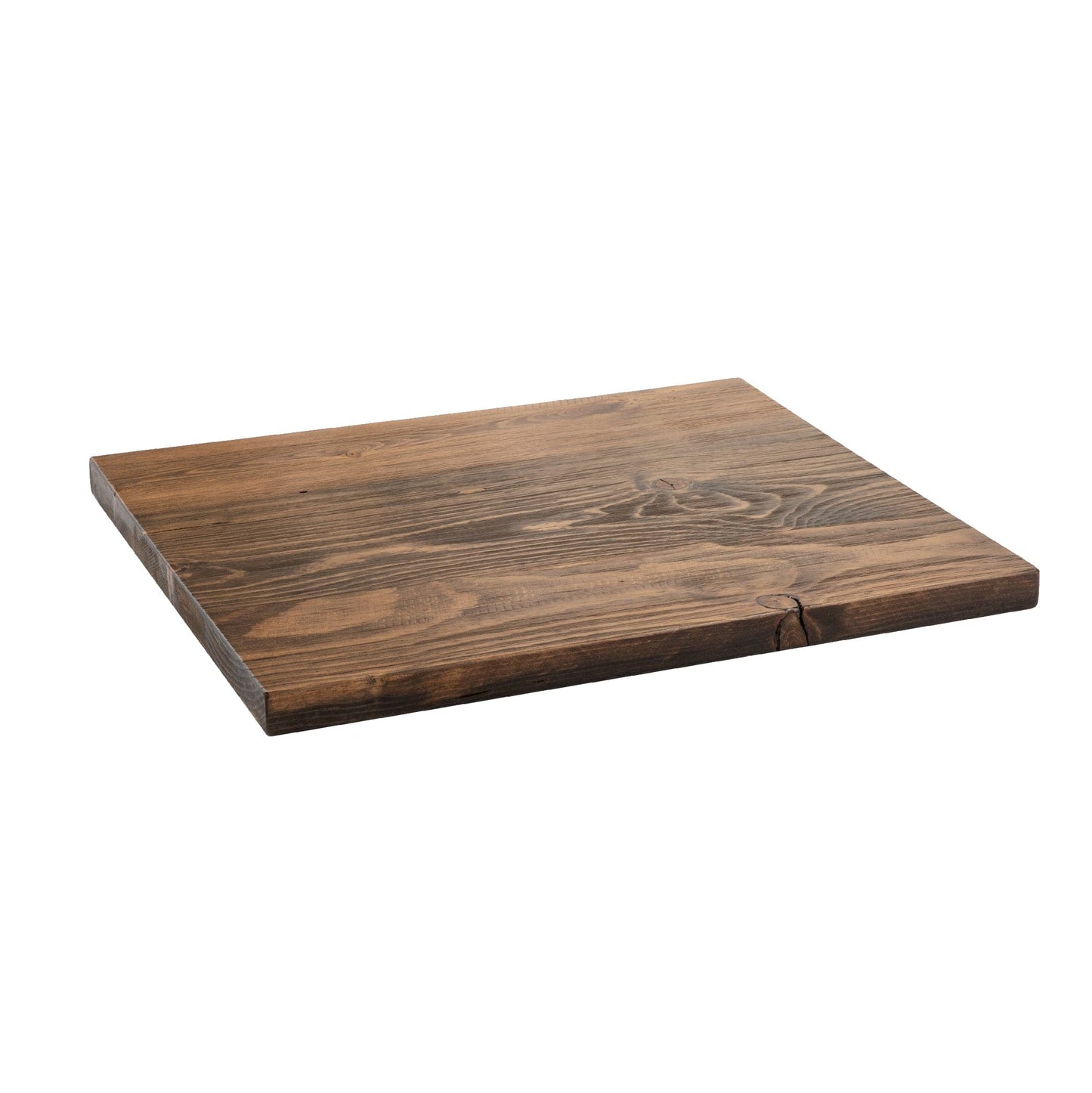 RESTORE Trail Brown Solid Wood End Tabletop PIPE DECOR
