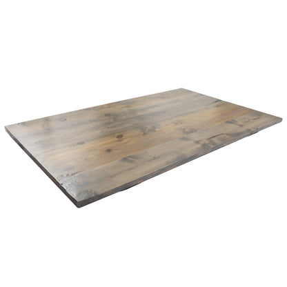 RESTORE Riverstone Grey Solid Wood Dining Tabletop PIPE DECOR