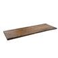 RESTORE Trail Brown Solid Live Edge Wood Console Tabletop PIPE DECOR