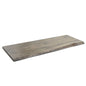 RESTORE Riverstone Grey Solid Live Edge Wood Console Tabletop PIPE DECOR