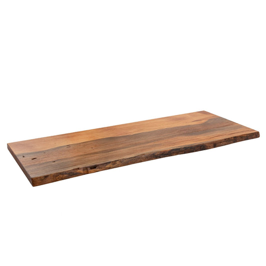 RESTORE Sunset Cedar Solid Live Edge Wood Console Tabletop PIPE DECOR