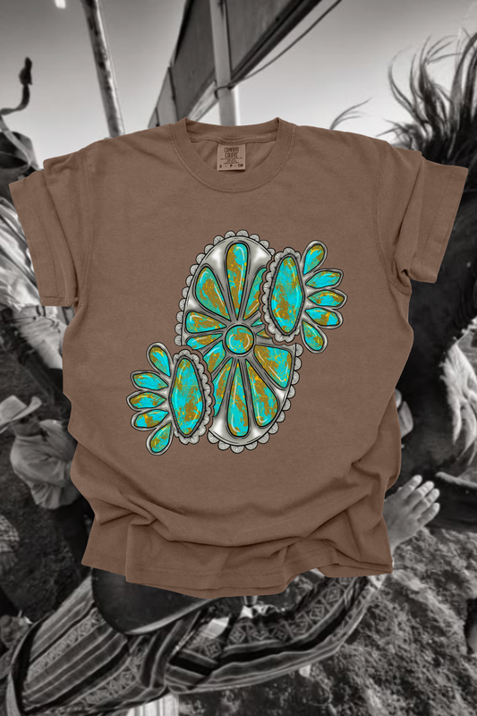 Turquoise Stones Graphic Tee Spurs & Spades Boutique