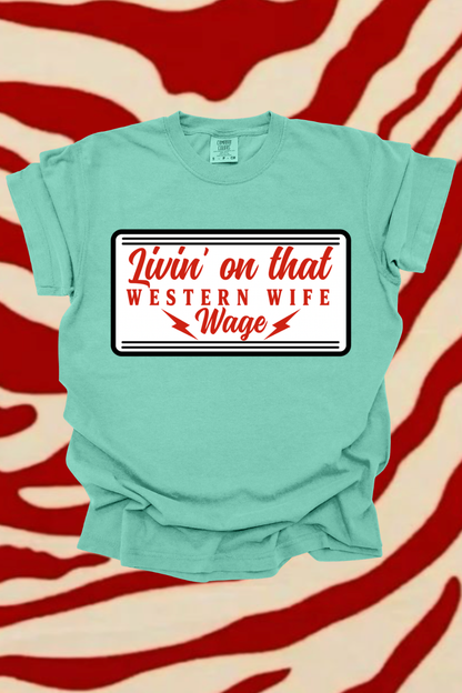 Western Wife Wage Graphic Tee Spurs & Spades Boutique
