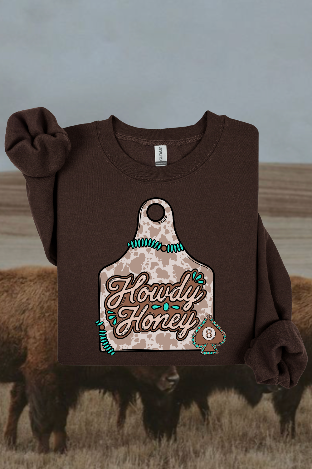 Howdy Honey Sweatshirt Spurs & Spades Boutique