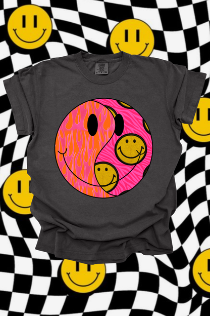 Funky Smiley Graphic Tee Spurs & Spades Boutique