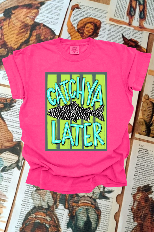 Catch You Later Zebra Graphic Tee Spurs & Spades Boutique