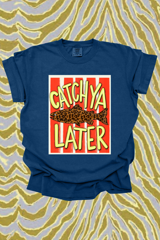 Catch You Later Leopard Graphic Tee Spurs & Spades Boutique