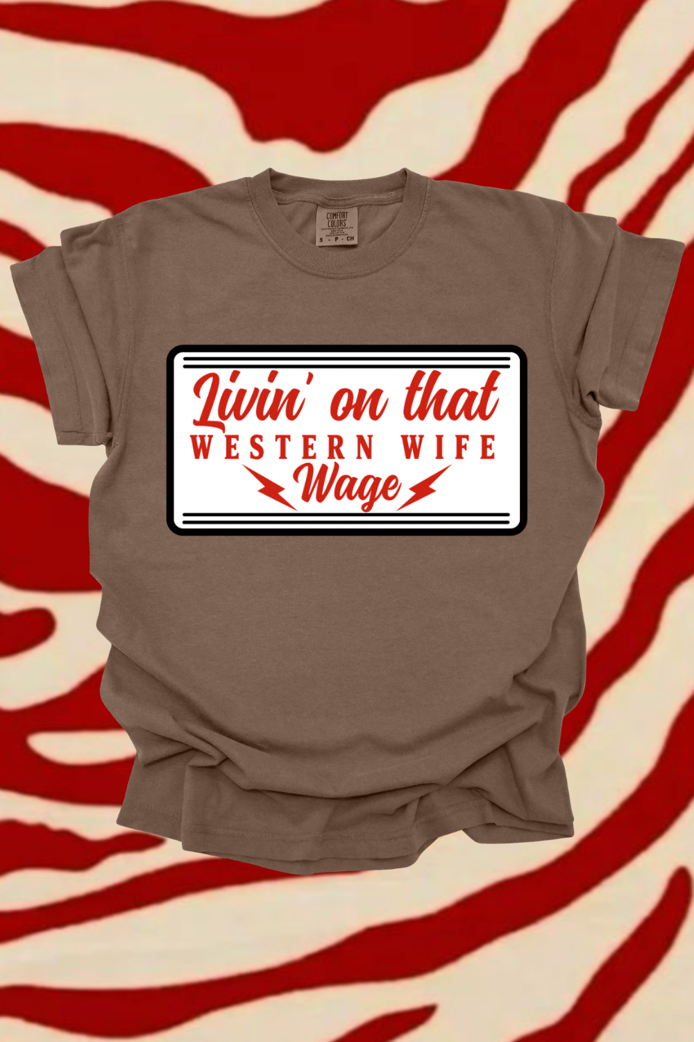 Western Wife Wage Graphic Tee Spurs & Spades Boutique