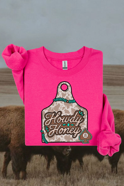 Howdy Honey Sweatshirt Spurs & Spades Boutique