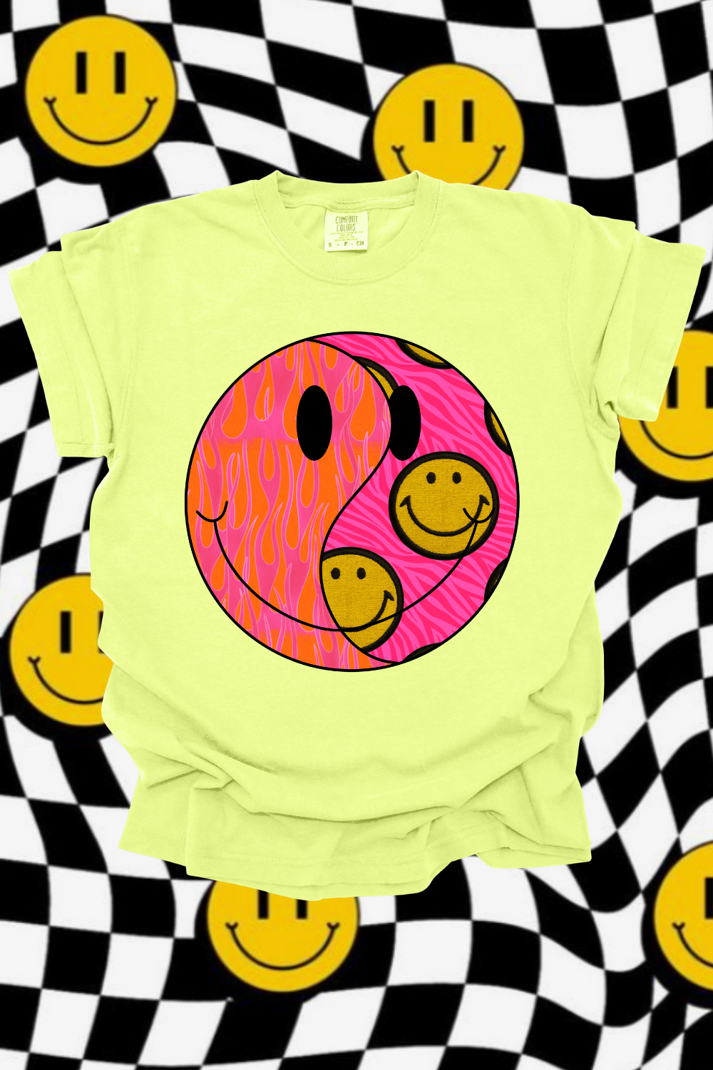 Funky Smiley Graphic Tee Spurs & Spades Boutique