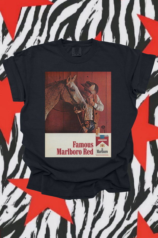 Famous Red Graphic Tee Spurs & Spades Boutique