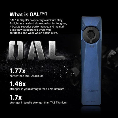 OLIGHT ARKFELDULTRA3RNBCW Arkfeld Ultra 3-in-1 EDC Flashlight with O-aluminum Material  Color - Navy Blue NW(4000K~5000K) VM Hardware