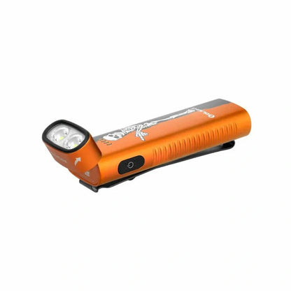 OLIGHT ARKFLEXOGSK Arkflex Adjustable Right Angle Flashlight - Orange Skeleton VM Hardware