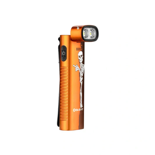 OLIGHT ARKFLEXOGSK Arkflex Adjustable Right Angle Flashlight - Orange Skeleton VM Hardware