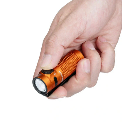 OLIGHT BATON4KITOG Baton 4 Powerful EDC Flashlight 1300 Lumens - Orange-Premium (With Charging Case) VM Hardware