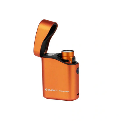 OLIGHT BATON4KITOG Baton 4 Powerful EDC Flashlight 1300 Lumens - Orange-Premium (With Charging Case) VM Hardware