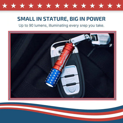 OLIGHT I3ESTARSSTRIPES i3E EOS Keychain Flashlight - Stars & Stripes Edition VM Hardware