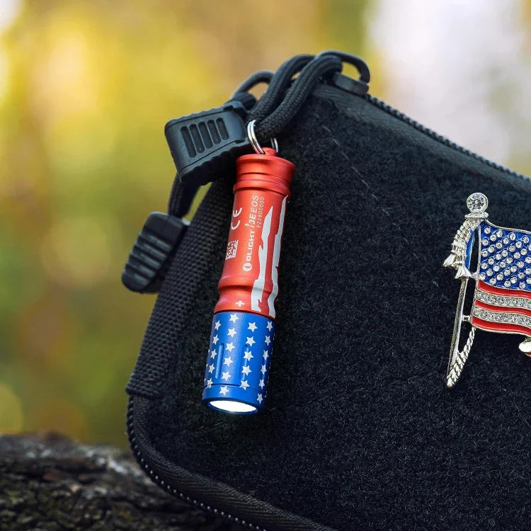 OLIGHT I3ESTARSSTRIPES i3E EOS Keychain Flashlight - Stars & Stripes Edition VM Hardware