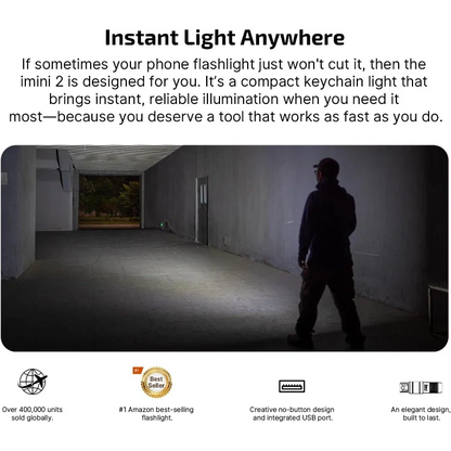 OLIGHT IMINI2DB imini 2 Rechargeable Mini Flashlight - Dream Blue VM Hardware