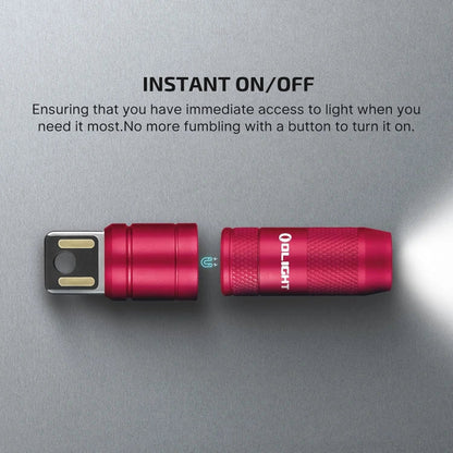 OLIGHT IMINI2PR imini 2 Rechargeable Mini Flashlight - Passionate Red VM Hardware